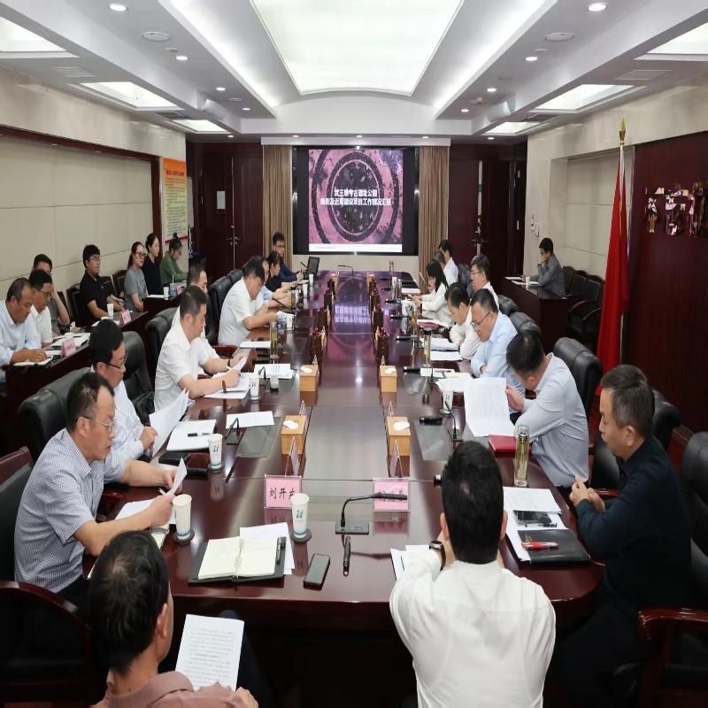 任泽锋张志强听取武王墩遗址公园项目规划设计汇报