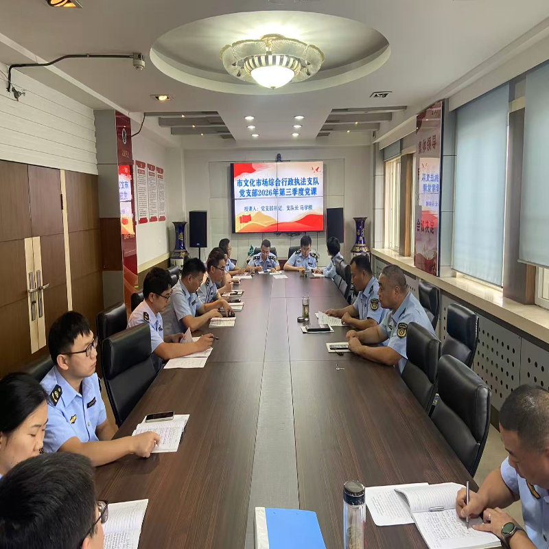 市文化市场综合行政执法支队开展“勿忘国耻 忠诚履职”主题党日活动